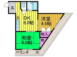 Mプラザ津田駅前弐番館【2階】の間取り