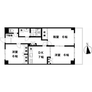神奈川県藤沢市白旗3【マンション】の間取り
