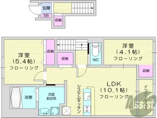トータス5【2階】の間取り