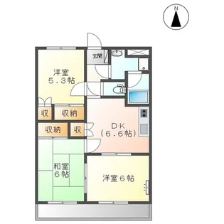 グランシャリオ96【3階】の間取り