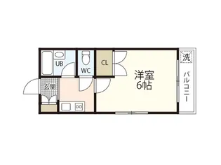 アルヴェール庚午【3階】の間取り