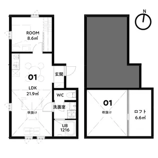 icca  room1【2階】の間取り
