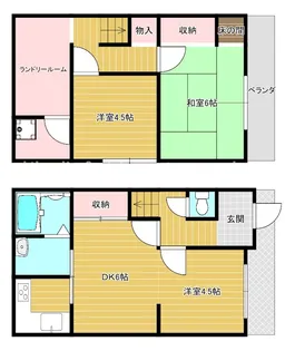 大阪府堺市西区浜寺諏訪森町西1【一戸建】の間取り