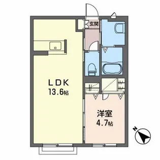 シャーメゾンエーデルワイス【2階】の間取り