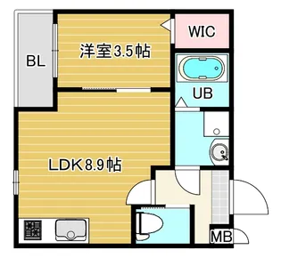 Best Village鳴尾町【2階】の間取り
