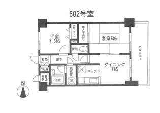 神奈川県横浜市中区本牧町2【マンション】の間取り