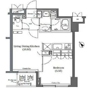 コンフォリア日本橋【3階】の間取り