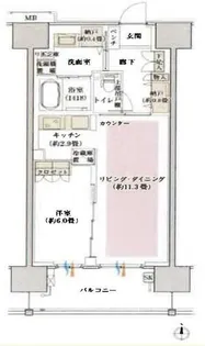 デュオセーヌ柏の葉キャンパス【13階】の間取り