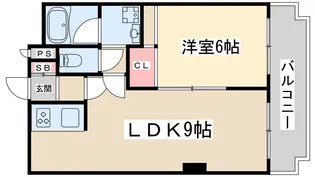 新大阪末広第一ハイツ【7階】の間取り