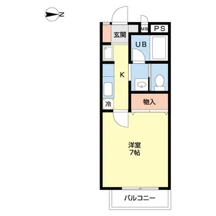 ヴェルドミール【1階】の間取り