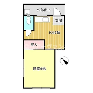 ゆき荘【2階】の間取り