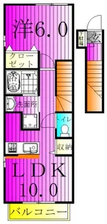 ヴェルローゼ【1階】の間取り