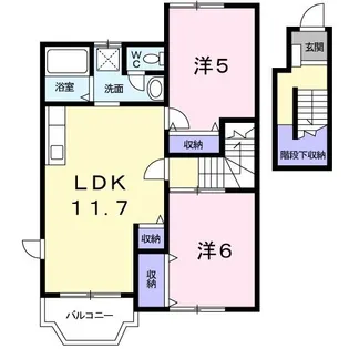 ソレイユ【2階】の間取り