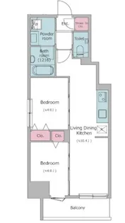 東京都台東区入谷2【マンション】の間取り