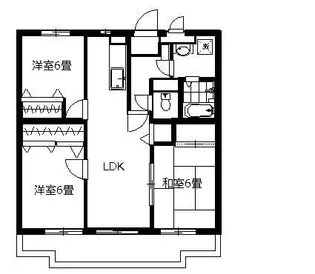 オーセンティツク桜木【2階】の間取り