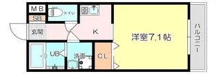1Kの間取り画像
