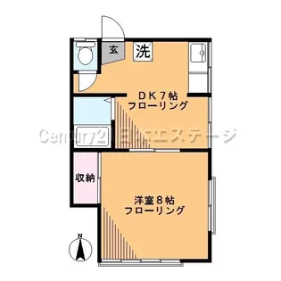 第三清美荘【2階】の間取り