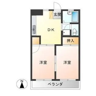 サンハイツPARTI【3階】の間取り