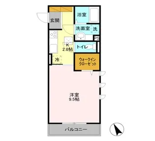 D-ROOM ジュウィール101【1階】の間取り