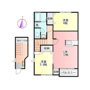 パークヒルズA【2階】の間取り