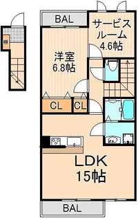 コンフォートガーデン【2階】の間取り