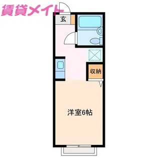 グランメール鈴鹿【2階】の間取り