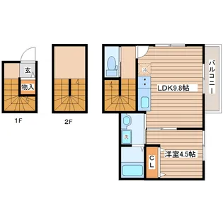 1LDKの間取り画像