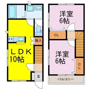 茨城県古河市諸川【一戸建】の間取り