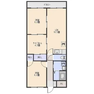 セラヴィ伊勢崎B【2階】の間取り