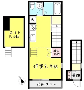 ソレイユ・R【2階】の間取り