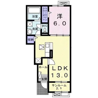 フルール【1階】の間取り