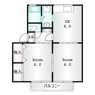 群馬県高崎市島野町【アパート】の間取り