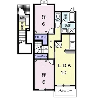 香川県高松市国分寺町国分【アパート】の間取り