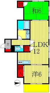 第2弥藤コーポ【1階】の間取り