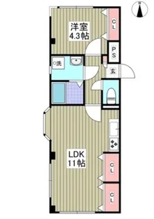 埼玉県川口市西青木2【マンション】の間取り