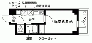 アヴァンセクール町屋【3階】の間取り