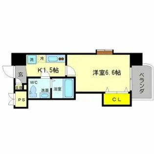 ラグゼ桜ノ宮【10階】の間取り