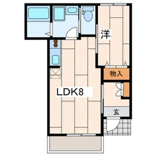 サンセベリア【1階】の間取り