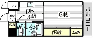 1DKの間取り画像