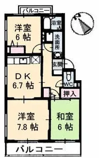 サン フレアー【2階】の間取り