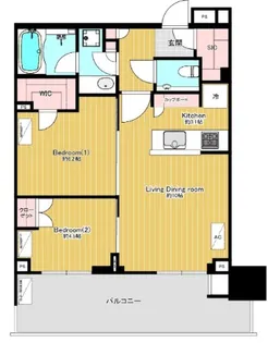 東京都中央区晴海5【マンション】の間取り