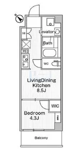 コンフォリア・リヴ巣鴨【3階】の間取り