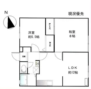 ビーライン鷺沼【2階】の間取り