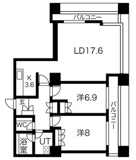 東京都港区芝浦3【マンション】の間取り