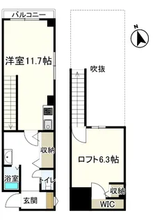 シティガーデン南通I【10階】の間取り