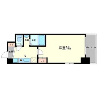 レジデア西本町【8階】の間取り