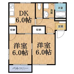 千葉県市原市山木【アパート】の間取り