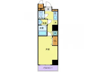 メゾン・ド・ヴィレ芝大門【6階】の間取り