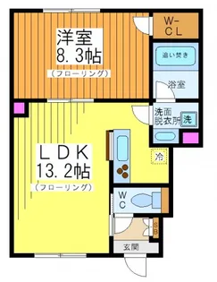 メディオ上北沢【1階】の間取り