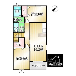 アルドーレA【2階】の間取り